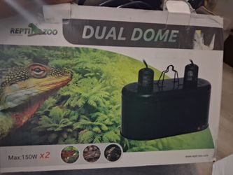 Repti Zoo Dual Dome Reptile Lamp Fixture