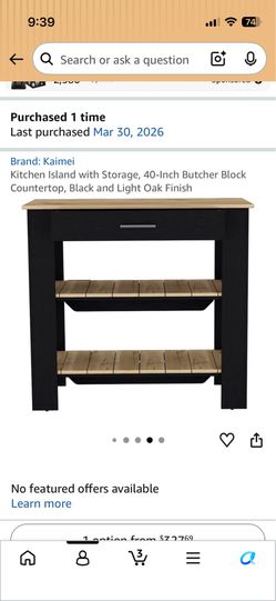 Kitchen Island with Storage