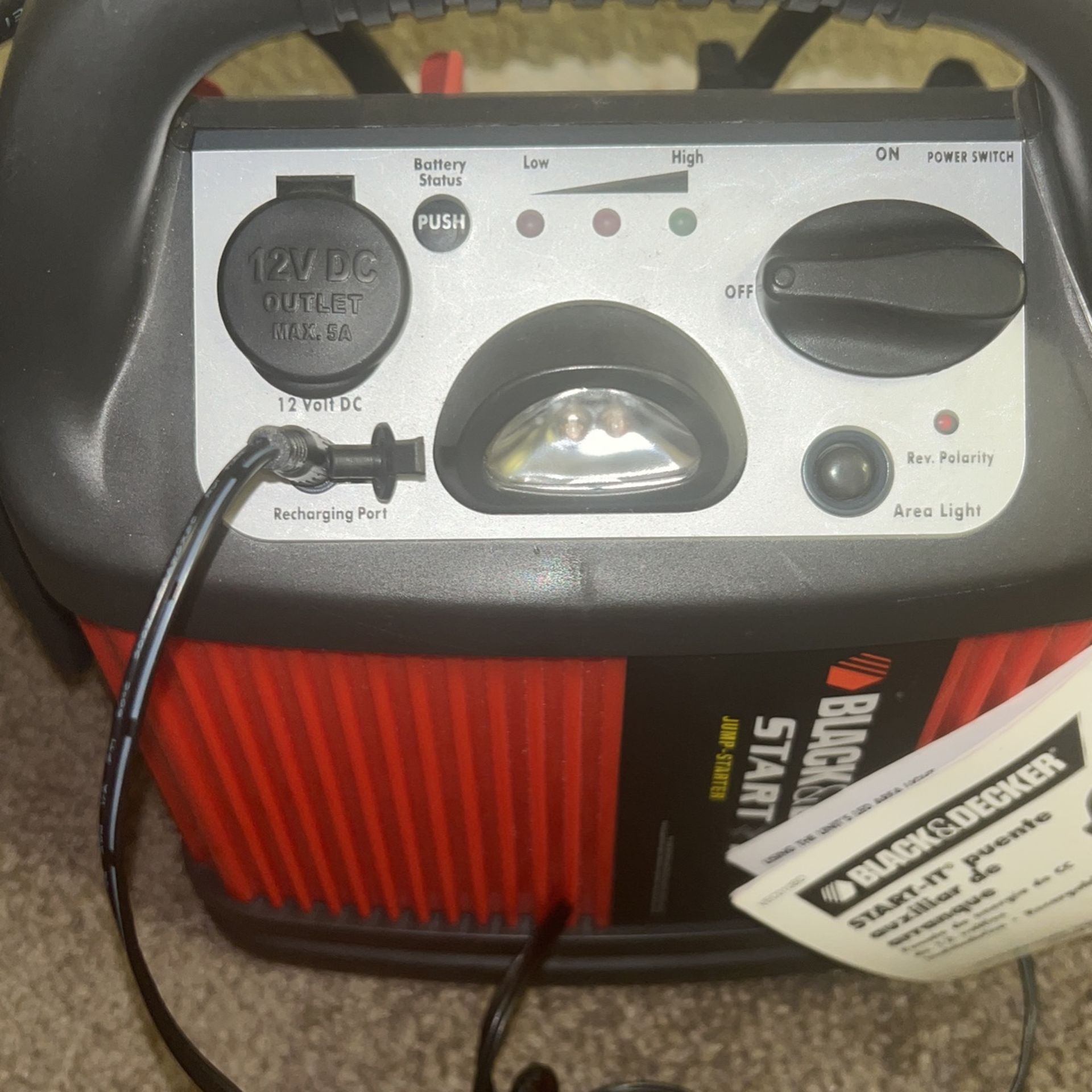 Black & decker start it jump starter deals