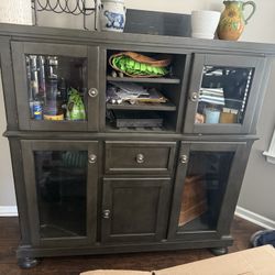 Table, Chairs, Cabinet 