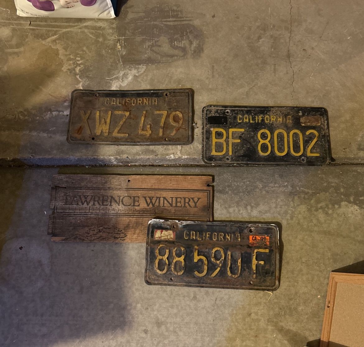 Vintage License Plates