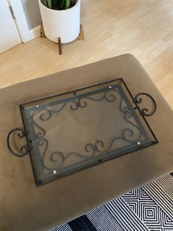 Glass & Metal tray