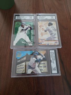 Tony Gwynn Graded Baseball Cards Lot of 3