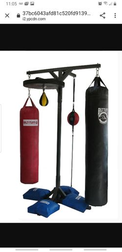 Professional Deluxe Quadruple Station Heavy Punching Bag Stand