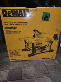 NIB Dewalt compact portable table saw 8 1/4"