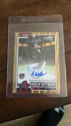 Andrew hoffmann auto 18/50 gold raywave rc topps chrome