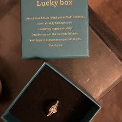 sterling silver. heart. ring. size. 8