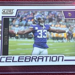 DALVIN COOK 2O22 SCORE CELEBRATION FOOTBALL #C-DC MINNESOTA VIKINGS