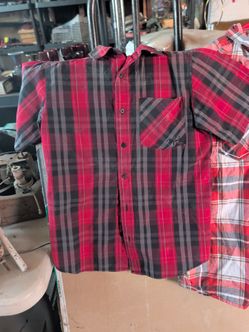 Hawks red flannel shirt