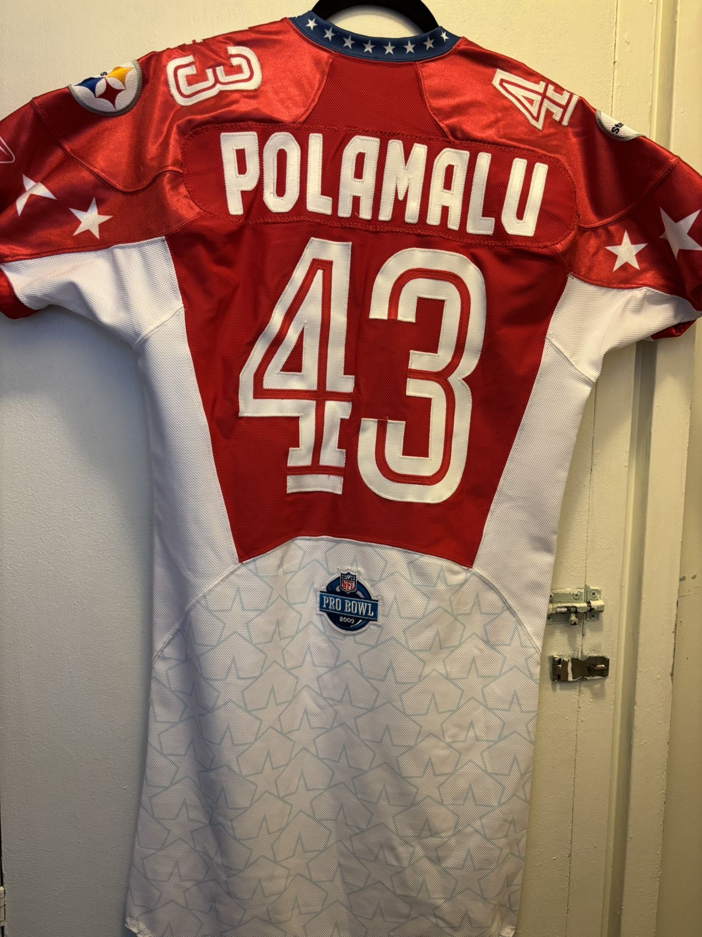 2009 Troy Polamalu Pro Bowl Game Cut Jersey