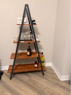 Modern Ladder Shelf / Bar Shelf – Excellent Condition