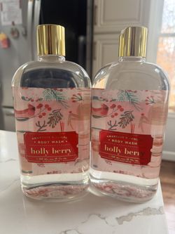 Amaryllis & Juniper Holly Berry Body Wash. 28 fl oz each