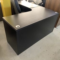 New Desk L Shape Black Espresso 60”x60”