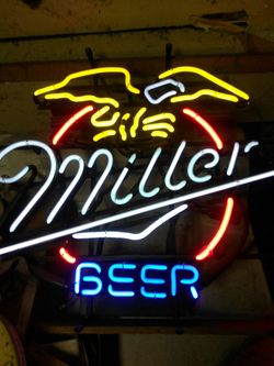 Miller light beer sign