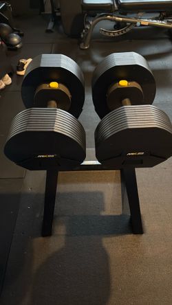 85lb adjustable dumbbell with Stand