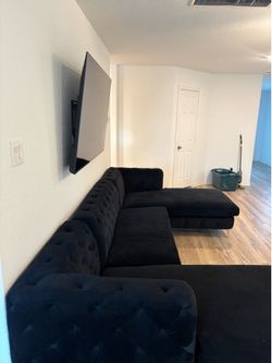 Black sectional
