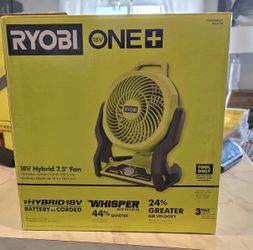 Ryobi ONE+ 18V Hybrid 7.5” Fan