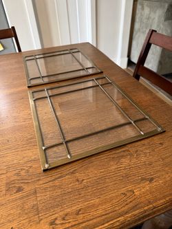 Pair of Glass Trays