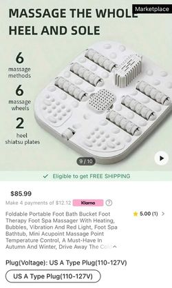 Foldable portable Foot Bath Bucket