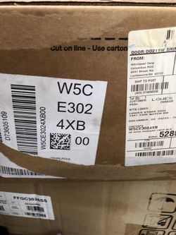 Whirlpool cooktop brand new