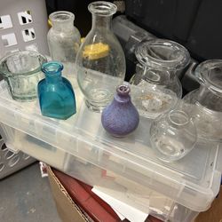 Vintage Mini Glass Vases 