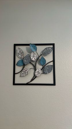 Metal leaves wall decor