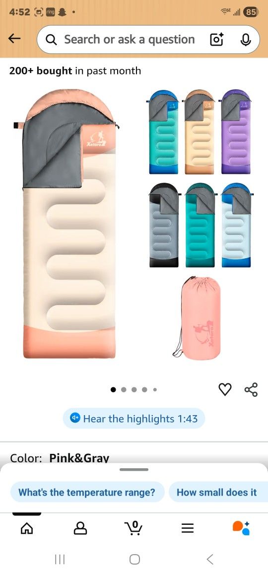 Sleeping Bag XELARO