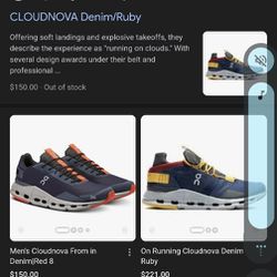 Cloudnova On Cloud Women 8 sneakers