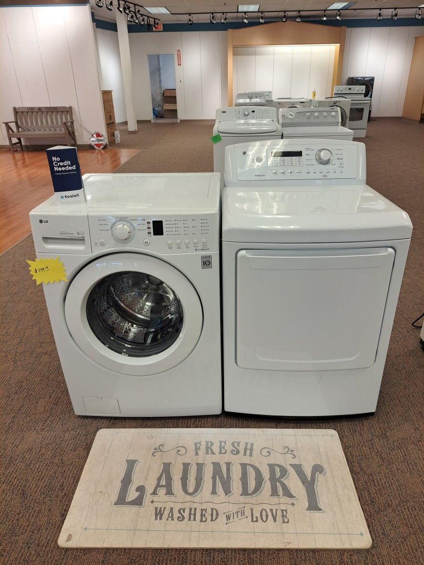 Lg Heavy Duty Super Capacity Washer And Gas Dryer Set Nice And Clean Financing Available