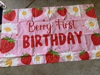 Berry 1st Birthday Party Decor