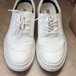 Zara white Derby shoes 41
