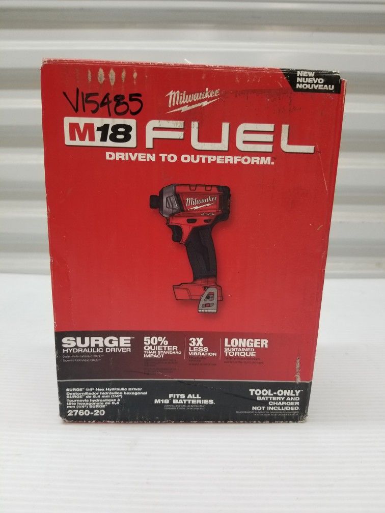 Milwaukee M18 fuel SURGE 1/4 hex impact driver impacto destornillador tool only solo la herramienta
