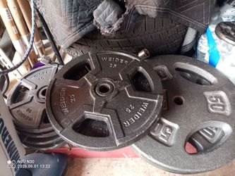 Steel weights, bar & weight tree