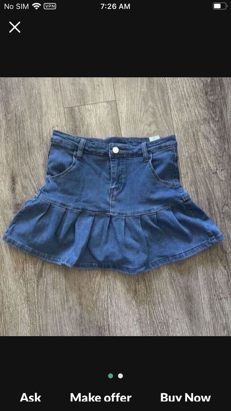 mini jeans skirt