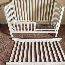 Convertible Crib/Toddler Bed + Changing Table
