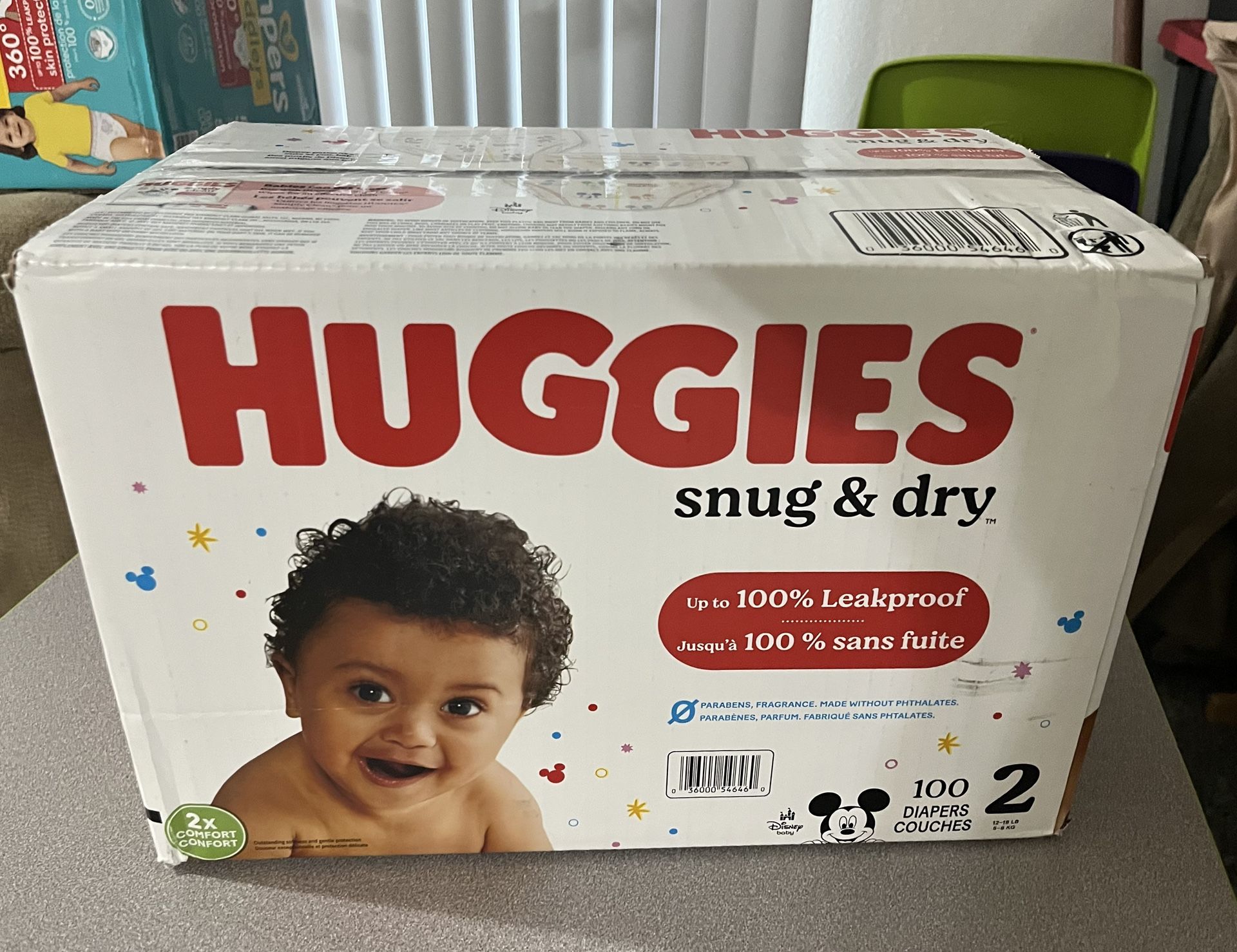 (Pending Pick-Up) Huggies Snug & Dry Diapers, Size: 2, 100 Count