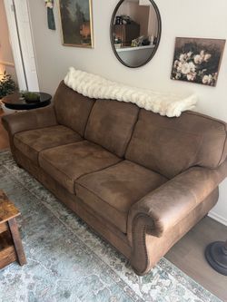Faux Leather Couch