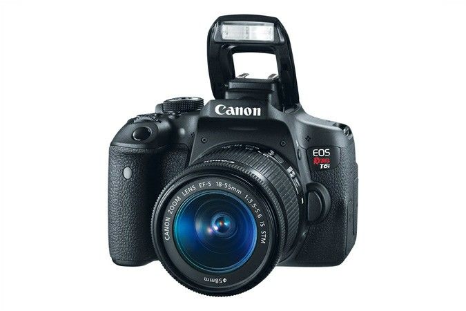 Canon EOS Rebel T6i Digital SLR with EF-S 18-55mm IS STM Lens - Wi-Fi Enabled - DSLR camera