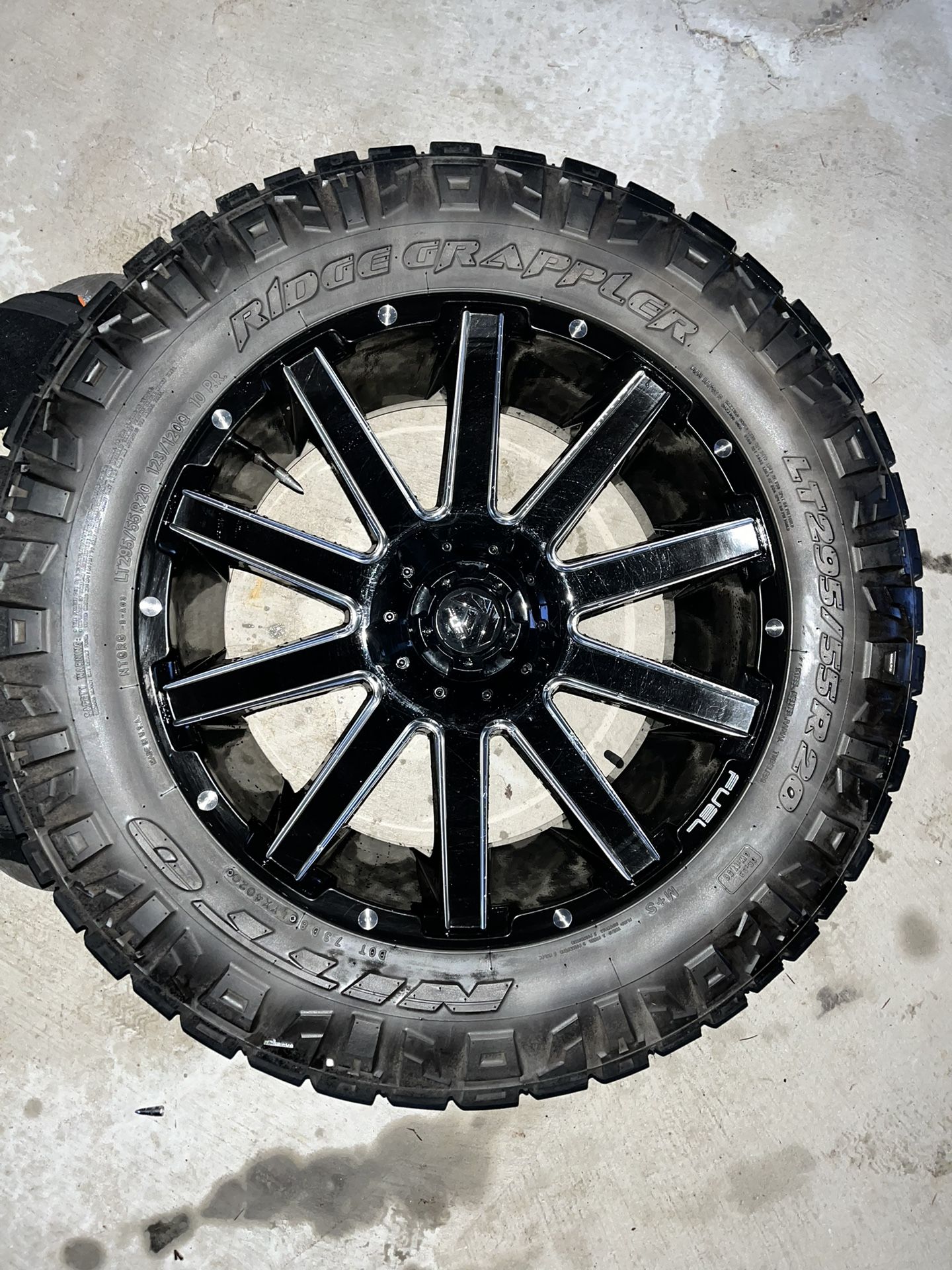 Fuel Rims And Nitto Ridge Grappler Tire Set for Sale in Everett, WA