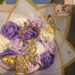 Valentine's Day Purple Ramo