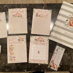 Woodland Animals Baby Shower Games