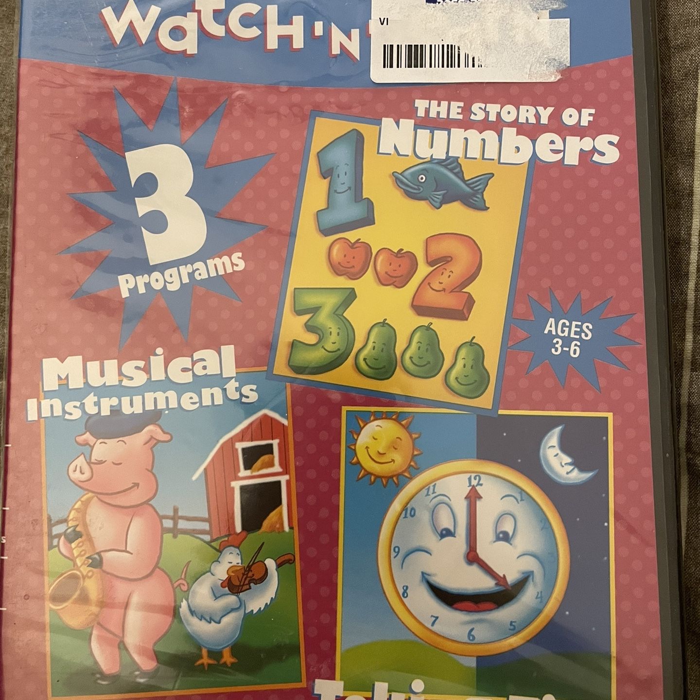 WATCH 'N' LEARN (DVD) NEW 3-PROGRAM COLLECTION for Sale in