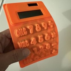 Foldable Soft Silicone Handheld Scientific Solar Calculator For School Office