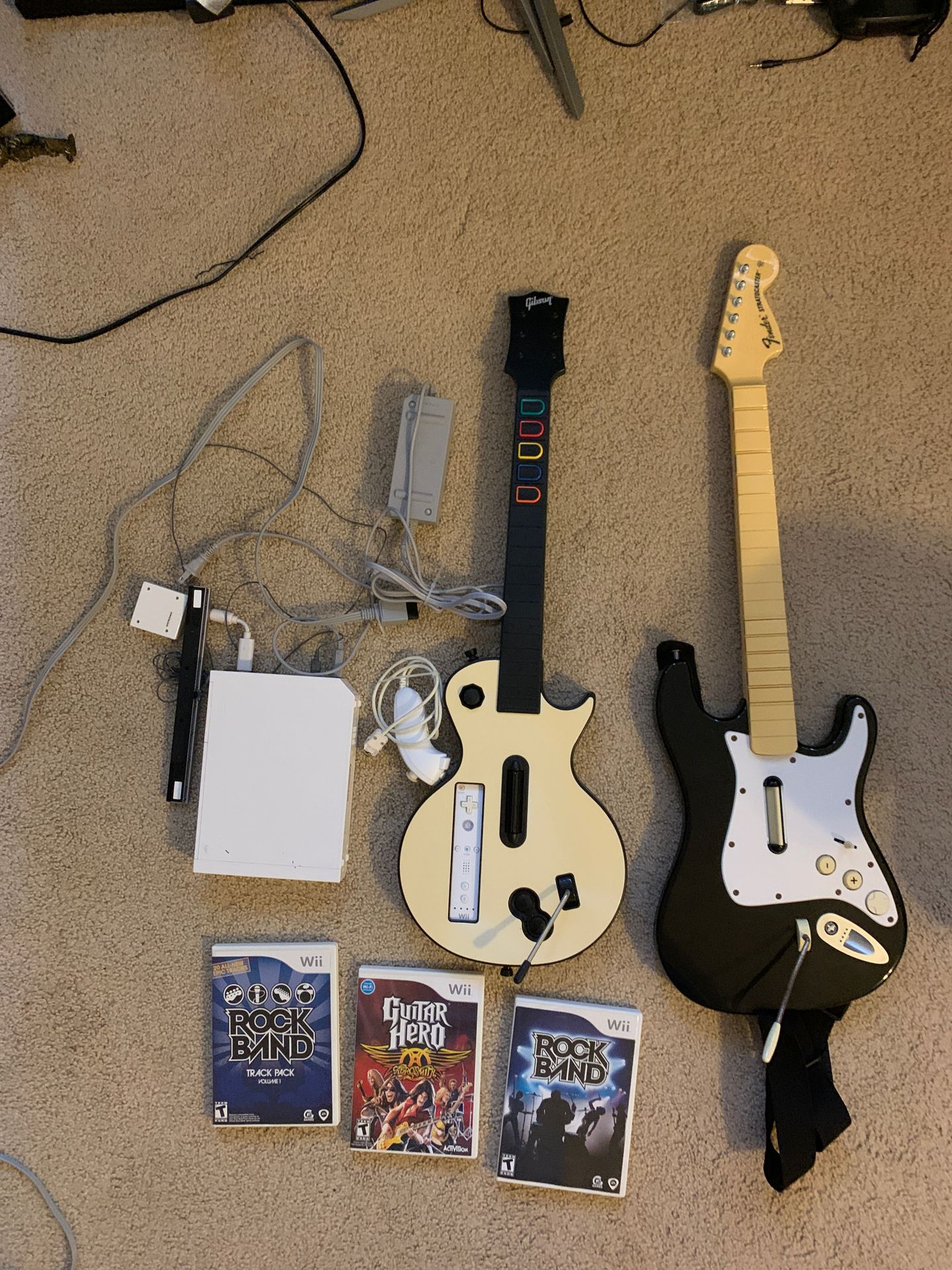 Nintendo Wii, guitar hero, rock band