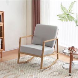 Rocking Chair mounting for interiors, modern and cozy armchair for living room, bedroom, office,