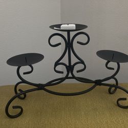 Black Metal Candle Holder