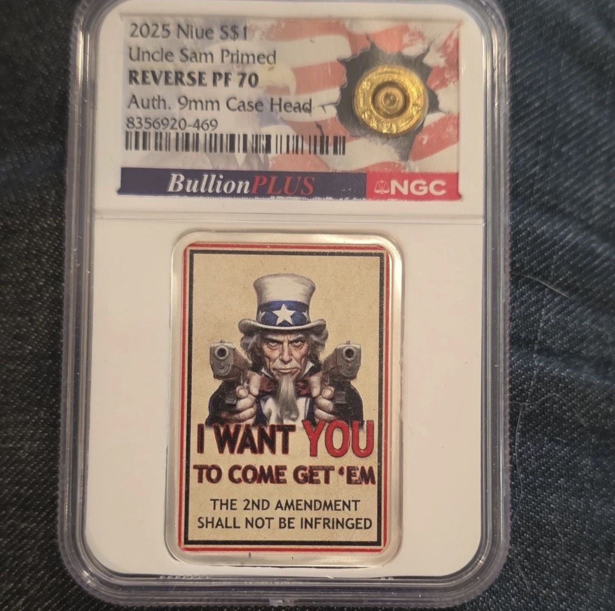 2025 Niue Uncle Sam Primed Reverse PF 70 1 Dollar Silver 0.999 Coin NGC