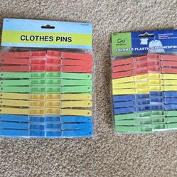 Colored Plastic Clothes Pin