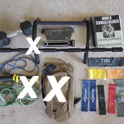  20lb Dumbell, Exercise Bands, Running Pouch. Etc 