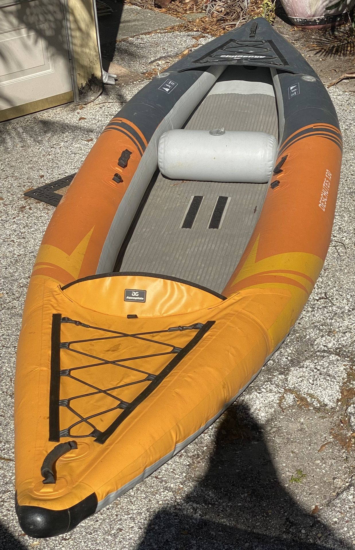 Aquaglide Deschutes Inflatable Kayak with Paddle & Life Vest
